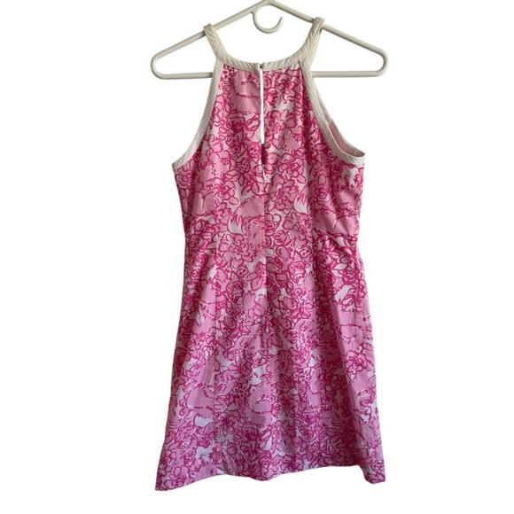 Lilly Pulitzer Pearl Shift Dress, Pink She's a Fox Print, Size 2 - Picture 6 of 8